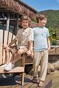 Camiseta em malha mesclada 95653 LucBoo Infantil Menino