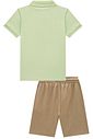 Conjunto de polo em meia malha e bermuda em cotton jeans com elastano 99064 LucBoo Infantil Menino Conjunto de polo em meia malha e bermuda em cotton jeans com elastano 99064 LucBoo Infantil Menino