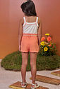 Conjunto de regata em cotton e shorts em crepe cascalho 98281 Kukiê Infantil Menina Conjunto de regata em cotton e shorts em crepe cascalho 98281 Kukiê Infantil Menina
