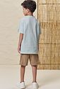 Conjunto de bata em linho verano e sarja girassol com elastano 99061 LucBoo Infantil Menino