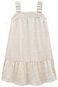 Vestido em tecido listrado bordado 96668 Infanti Infantil Menina Vestido em tecido listrado bordado 96668 Infanti Infantil Menina