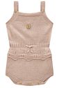 Romper em tricot 100% Algodão 97549 Infanti Bebê Menina