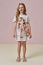 Vestido em malha power. Acompanha bolsa 96674 Infanti Infantil Menina