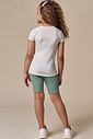 Conjunto de blusa em malha fresh e biker em canelado liz 94946 Infanti Infantil Menina