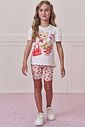 Conjunto de blusa em meia malha e bermuda biker em fly tech 98716 Infanti Infantil Menina Conjunto de blusa em meia malha e bermuda biker em fly tech 98716 Infanti Infantil Menina