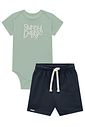 Conjunto de body em suedine e bermuda em linho santorine com elastano 95437 Johnny Fox Bebê Menino Conjunto de body em suedine e bermuda em linho santorine com elastano 95437 Johnny Fox Bebê Menino
