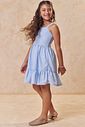 Vestido em tecido plano new positano 95516 Lilimoon Teen Menina