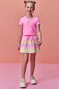 Conjunto de blusa em malha poliamida e short saia em fly tech 98813 Infanti Infantil Menina Conjunto de blusa em malha poliamida e short saia em fly tech 98813 Infanti Infantil Menina