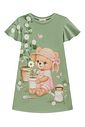 Vestido em meia malha 94482 Infanti Infantil Menina