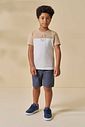 Bermuda em cotton jeans com elastano 96164 LucBoo Infantil Menino