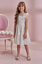 Vestido em laise 100% algodão 93687 Kukiê Infantil Menina Vestido em laise 100% algodão 93687 Kukiê Infantil Menina