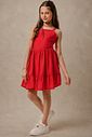 Vestido em blend de viscose aruba 95586 Vic Teen Menina