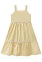 Vestido em viscolinho sarjado 98298 Kukiê Infantil Menina