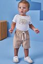 Conjunto de body em suedine e bermuda em linho santorine com elastano 95437 Johnny Fox Bebê Menino Conjunto de body em suedine e bermuda em linho santorine com elastano 95437 Johnny Fox Bebê Menino