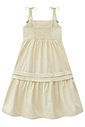 Vestido midi em linho deluxe 98305 Kukiê Infantil Menina