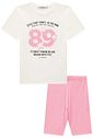 Conjunto de camiseta over em meia malha e bermuda biker em soft line 95940 Lilimoon Teen Menina Conjunto de camiseta over em meia malha e bermuda biker em soft line 95940 Lilimoon Teen Menina