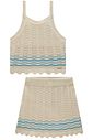 Conjunto de regata e saia em tricot 100% algodão 97600 Infanti Infantil Menina Conjunto de regata e saia em tricot 100% algodão 97600 Infanti Infantil Menina