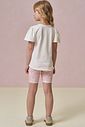 Conjunto de blusa alongada em cotton e bermuda biker em malha power 96646 Infanti Infantil Menina