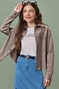 Cinto em PU com fivela dourada 79157 Vic Teen Menina