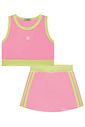 Conjunto de top e short saia em malha UV 50+ 96360 Infanti Infantil Menina Conjunto de top e short saia em malha UV 50+ 96360 Infanti Infantil Menina