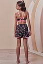 Trio de biquíni e shorts e malha UV50 99508 Vic Teen Menina