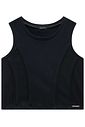 Blusa cropped em canelado liz 93496 Vic Teen Menina