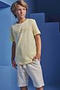 Bermuda em linho santorine com elastano 98692 Johnny Fox Teen Menino
