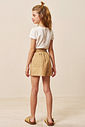 Conjunto de blusa em cotton e shorts em sarja com elastano 94962 Vic Teen Menina Conjunto de blusa em cotton e shorts em sarja com elastano 94962 Vic Teen Menina