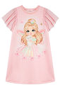 Vestido em molecotton 96534 Kukiê Infantil Menina Vestido em molecotton 96534 Kukiê Infantil Menina