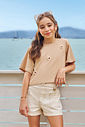 Blusa em meia malha 94387 Vic Teen Menina