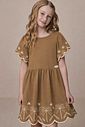 Vestido em cotton 21816 Kukiê Infantil Menina Vestido em cotton 21816 Kukiê Infantil Menina