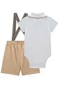 Conjunto de body polo em piquet com elastano e bermuda em sarja girassol com elastano 97342 LucBoo Bebê Menino Conjunto de body polo em piquet com elastano e bermuda em sarja girassol com elastano 97342 LucBoo Bebê Menino
