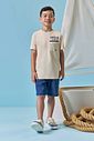 Bermuda em jeans guga com elastano 95409 LucBoo Infantil Menino