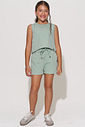 Conjunto de blusa e shorts em alfaiataria brunello 95923 Lilimoon Teen Menina