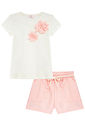 Conjunto de blusa em canelado e shorts em malha twill brilho 93662 Kukiê Infantil Menina Conjunto de blusa em canelado e shorts em malha twill brilho 93662 Kukiê Infantil Menina