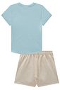 Conjunto de blusa em meia malha e short saia em moletom sem pelúcia 98257 Vic Teen Menina Conjunto de blusa em meia malha e short saia em moletom sem pelúcia 98257 Vic Teen Menina