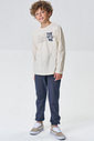 Calça jogger em malha denim com elastano 92661 Johnny Fox Teen Menino Calça jogger em malha denim com elastano 92661 Johnny Fox Teen Menino