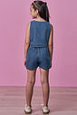 Conjunto de colete e short em jeans 98881 Vic Teen Menina Conjunto de colete e short em jeans 98881 Vic Teen Menina