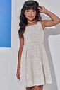 Vestido em linho estampado 98265 Vic Teen Menina