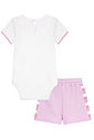Conjunto de body em cotton e shorts em malha waffle 95351 Kukiê Bebê Menina Conjunto de body em cotton e shorts em malha waffle 95351 Kukiê Bebê Menina