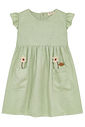 Vestido em blend de viscose 95540 Kukiê Infantil Menina Vestido em blend de viscose 95540 Kukiê Infantil Menina