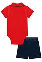 Conjunto de body polo em piquet com elastano e bermuda em sarja girassol com elastano 94883 Johnny Fox Bebê Menino Conjunto de body polo em piquet com elastano e bermuda em sarja girassol com elastano 94883 Johnny Fox Bebê Menino