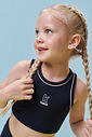 Top cropped em poliamida 96992 Kukiê Infantil Menina