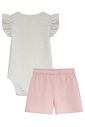 Conjunto de body em malha power e shorts em molevisco 95320 Kukiê Bebê Menina Conjunto de body em malha power e shorts em molevisco 95320 Kukiê Bebê Menina