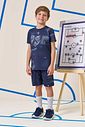 Conjunto de camiseta e bermuda  em malha UV dry com proteção UV50+ 96626 LucBoo Infantil Menino