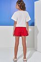 Conjunto de blusa em meia malha e short saia em tricoline com elastano 98247 Vic Teen Menina Conjunto de blusa em meia malha e short saia em tricoline com elastano 98247 Vic Teen Menina