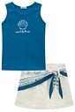 Conjunto de regata em canelado liz e short saia em sarja com elastano 98920 Infanti Infantil Menina Conjunto de regata em canelado liz e short saia em sarja com elastano 98920 Infanti Infantil Menina