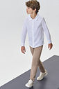 Calça skinny em sarja stretch com elastano 89377 Johnny Fox Teen Menino Calça skinny em sarja stretch com elastano 89377 Johnny Fox Teen Menino