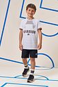 Conjunto de camiseta em malha dry sport e bermuda em nylon super soft com elastano 96733 LucBoo Infantil Menino