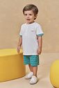 Conjunto de camiseta em suedine e bermuda em cotton jeans com elastano 95164 Johnny Fox Teen Menino Conjunto de camiseta em suedine e bermuda em cotton jeans com elastano 95164 Johnny Fox Teen Menino